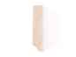 Preview: Solid Skirting Board Ash A/B 24x100 mm Hard Wax Oil Natural White 2m with radius 5mm