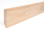 Preview: Solid Skirting Board Ash A/B 24x100 mm Hard Wax Oil Natural White 2m with radius 5mm