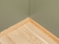 Preview: Solid Skirting Board Ash A/B 24x60 mm 2m with radius 5mm Matte lacquered