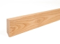 Preview: Solid Skirting Board Ash A/B 24x80 mm 2m with radius 5mm Matte lacquered