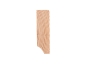 Preview: Solid Skirting Board Ash A/B 24x80 mm 2m with radius 5mm Matte lacquered