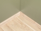 Preview: Solid Skirting Board Ash A/B 24x80 mm Hard Wax Oil Natural White 2m with radius 20mm