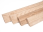 Preview: Solid Skirting Board Ash A/B 24x80 mm Hard Wax Oil Natural White 2m with radius 20mm