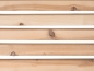 Preview: Solid Skirting Board Ash Rustic 24x60 mm Hard Wax Oil Natural White 2m with radius 20mm brown filled