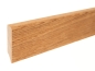 Preview: Solid Skirting Board Oak A/B 18x70 matte lacquered 0,8-1,8m with radius 5mm
