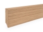 Preview: Plinthes Chêne A/B 18x70 brut 0,8-1,8m avec rayon 5mm