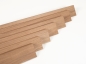 Preview: Plinthes Chêne A/B 18x70 brut 0,8-1,8m avec rayon 5mm