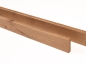 Preview: Sockelleisten Eiche Rustikal 18x70, bronze geölt, braun gespachtelt, 2000mm, mit Radius 5mm