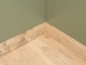 Preview: Solid Skirting Board Oak Rustic 20x130 hardwax oil natural white 1,5-2,5m Hamburg profile, knots NOT filled