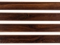 Preview: Sockelleisten Räuchereiche Rustikal gebürstet 18x70, naturgeölt, schwarz gespachtelt, 2000mm (R=5mm)