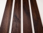 Preview: Sockelleisten Räuchereiche Rustikal gebürstet 18x70, naturgeölt, schwarz gespachtelt, 2000mm (R=5mm)