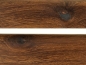 Preview: Solid Skirting Board Smoked Oak Rustic 20x70, clear lacquered, black filled 1,5-2,5m (R=20mm)