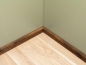 Preview: Solid Skirting Board Smoked Oak Rustic 20x70, clear lacquered, black filled 1,5-2,5m (R=20mm)