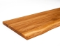 Preview: Plank met Boomkant Eiken Select Natuur DL 20 mm Natuurlijk Geolied Boekenplank Wandplank
