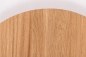 Preview: Round table Oak prime grade 40mm untreated