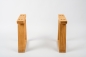 Preview: Solid Hardwood Oak Premium set of table legs trapeze small natural oiled