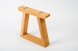 Preview: Solid Hardwood Oak Premium set of table legs trapeze small natural oiled