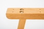 Preview: Solid Hardwood Oak Premium set of table legs trapeze small laquered