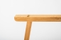 Preview: Küchentisch Esstisch 2-Bretter Massivholz Eiche Massiv 40mm mit Trapez Tischgestell klar lackiert