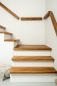 Preview: Stair tread Solid Oak Hardwood , Rustic grade, 40 mm, lacquered