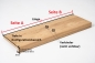 Preview: Wall Shelf with connector Oak rustic 20mm Width: 300mm untreated