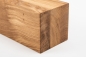 Preview: Glued laminated beam Squared timber Wild oak 120x120 mm brushed Hard wax oil Natural