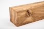 Preview: Glued laminated beam Squared timber Wild oak 120x120 mm brushed Hard wax oil Natural