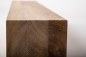 Preview: Glued laminated beam Squared timber Wild oak 120x120 mm brushed Hard wax oil Natural white