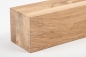 Preview: Glued laminated beam Squared timber Wild oak 80x80 mm brushed Hard wax oil Natural white