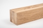 Preview: Glued laminated beam Squared timber Wild oak 80x80 mm brushed Hard wax oil Natural white