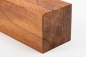 Preview: Glued laminated beam squared timber wild oak 80x80 mm brushed cherry oiled