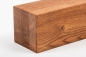 Preview: Glued laminated beam squared timber wild oak 80x80 mm brushed cherry oiled