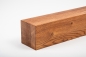 Preview: Glued laminated beam squared timber wild oak 80x80 mm brushed cherry oiled