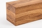 Preview: Glued laminated beam Squared timber Wild oak 80x80 mm brushed natural oiled