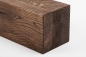 Preview: Glued laminated beam Squared timber Wild oak 80x80 mm brushed Walnut oiled