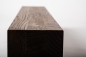Preview: Glued laminated beam Squared timber Wild oak 80x80 mm brushed Walnut oiled
