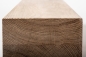 Preview: Eiche Balken Wildeiche 80x80 mm gebürstet weiß geölt Eichenbalken Leimholzbalken Kantholz Massivholzbalken