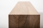 Preview: Glued laminated beam Squared timber Wild oak 120x120 mm brushed white oiled