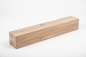 Preview: Glued laminated beam Squared timber Wild oak 80x80 mm brushed white oiled