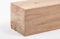 Preview: Glued laminated beam Squared timber Wild oak 160x160 mm brushed white oiled