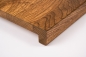 Preview: Window sill Solid Oak with overhang KGZ 20 mm Rustic grade antique oiled