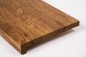 Preview: Window sill Solid Oak with overhang KGZ 20 mm Rustic grade antique oiled