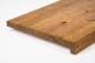 Preview: Window sill Solid Oak with overhang, 20 mm, Rustic grade, Antique oiled