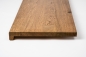 Preview: Stair tread Solid Oak Hardwood step with overhang, 20 mm, Rustic grade, Antique oiled