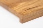 Preview: Window sill Solid Oak with overhang, 20 mm, Rustic grade, Bronze oiled