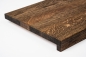 Preview: Window sill Solid Oak with overhang, 20 mm, Rustic grade, oiled in tone smoked oak