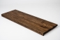 Preview: Window sill Solid Oak with overhang, 20 mm, Rustic grade, oiled in tone smoked oak