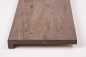 Preview: Window sill Solid Oak Hardwood  Finger jointed lamellas 26 mm Graphite oiled