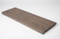 Preview: Window sill Solid Oak with overhang, 20 mm, Rustic grade, Graphite oiled
