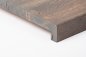 Preview: Window sill Solid Oak with overhang, 20 mm, Rustic grade, Graphite oiled